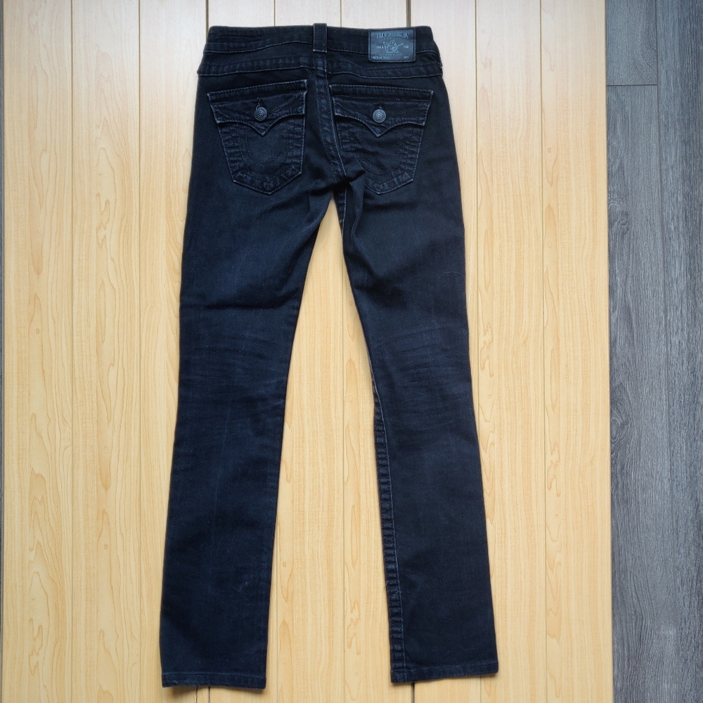 True Religion Dark Wash Skinny Straight Denim Jean